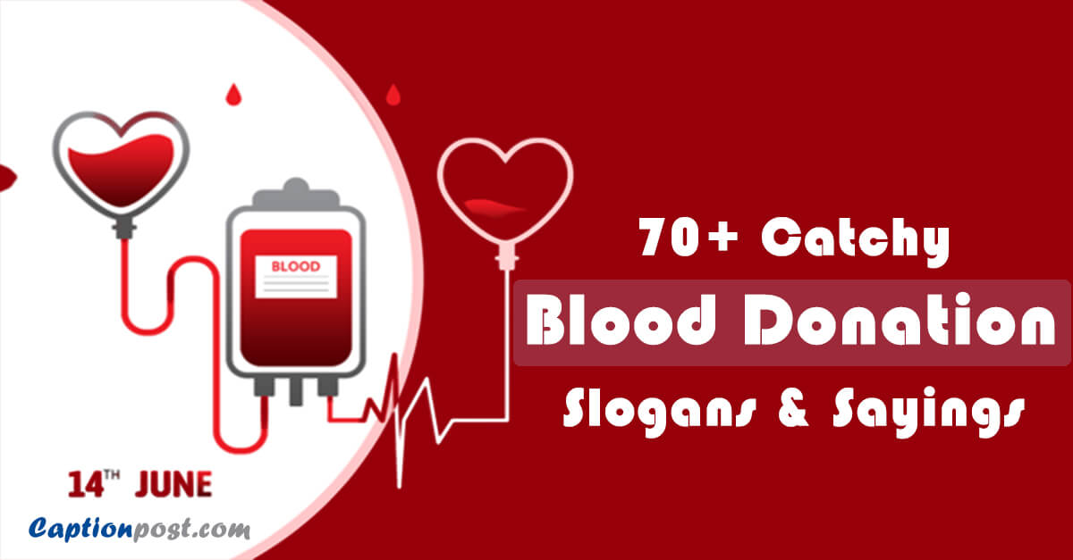 70+ Catchy Blood Donation Slogans & Sayings