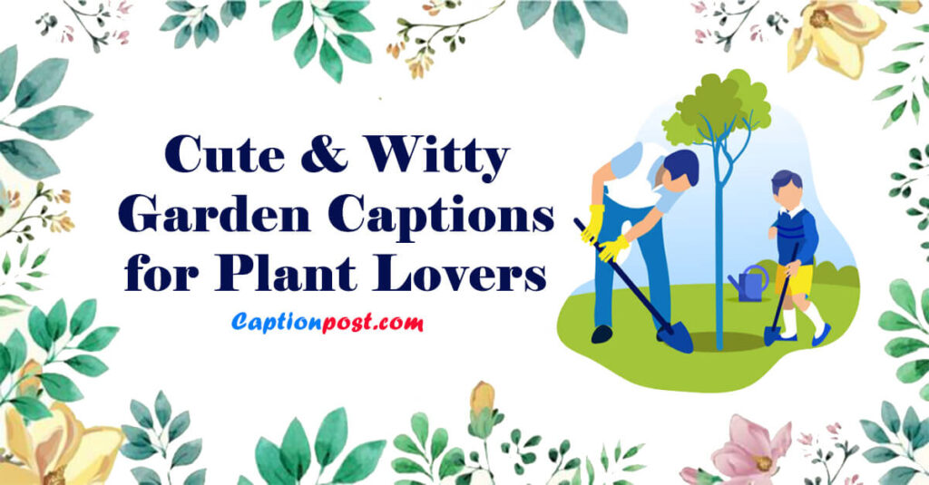 50+ Cute and Witty Garden Captions for Plant Lovers Captionpost