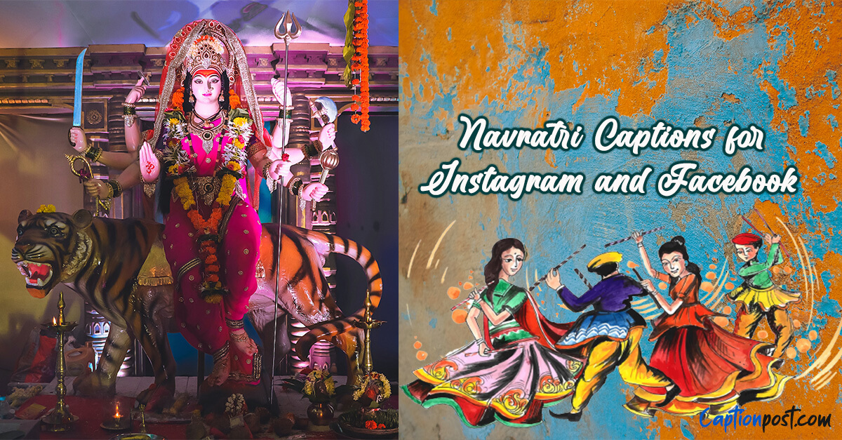 Navratri Captions for Instagram and Facebook