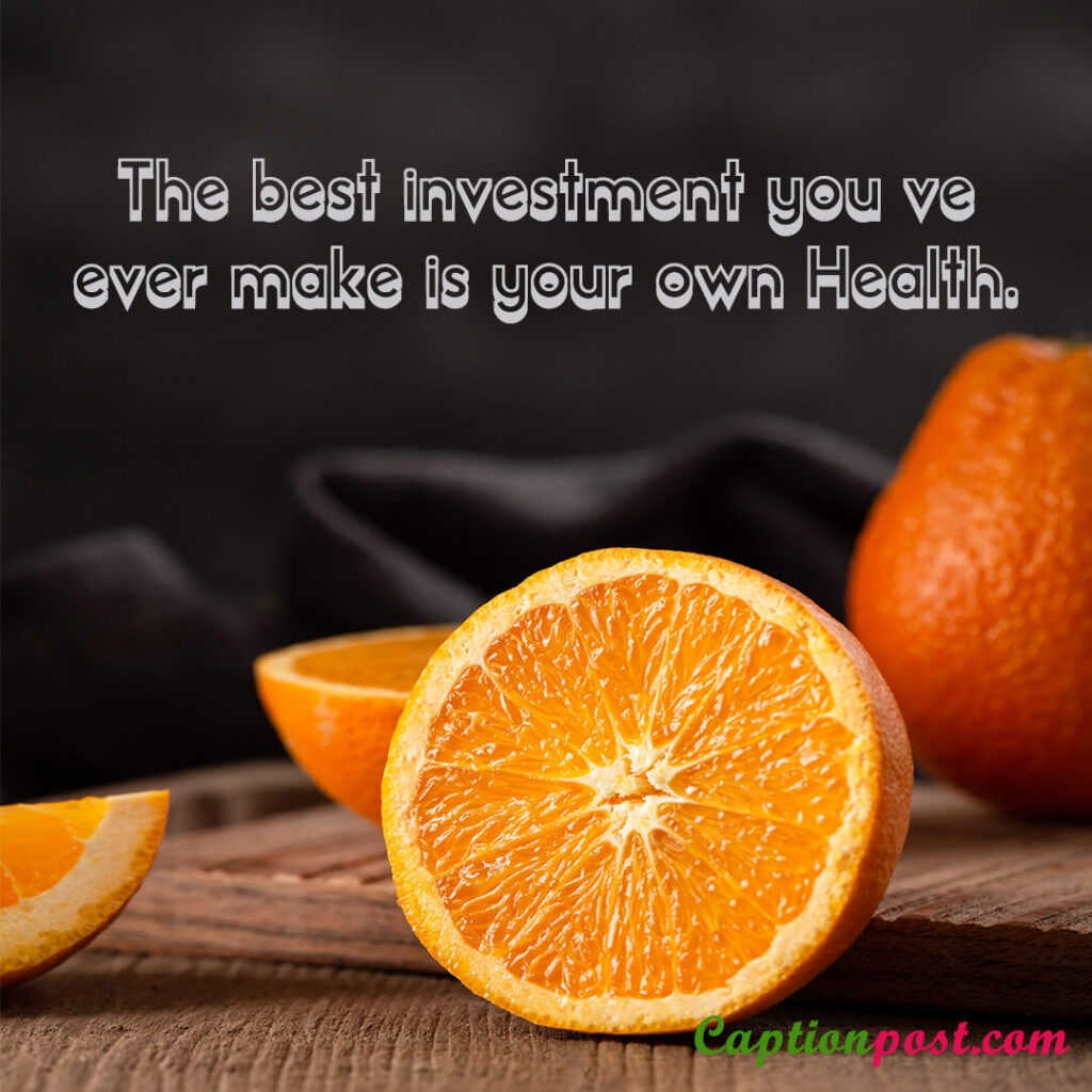 The best investment you’ve ever make is your own Health.