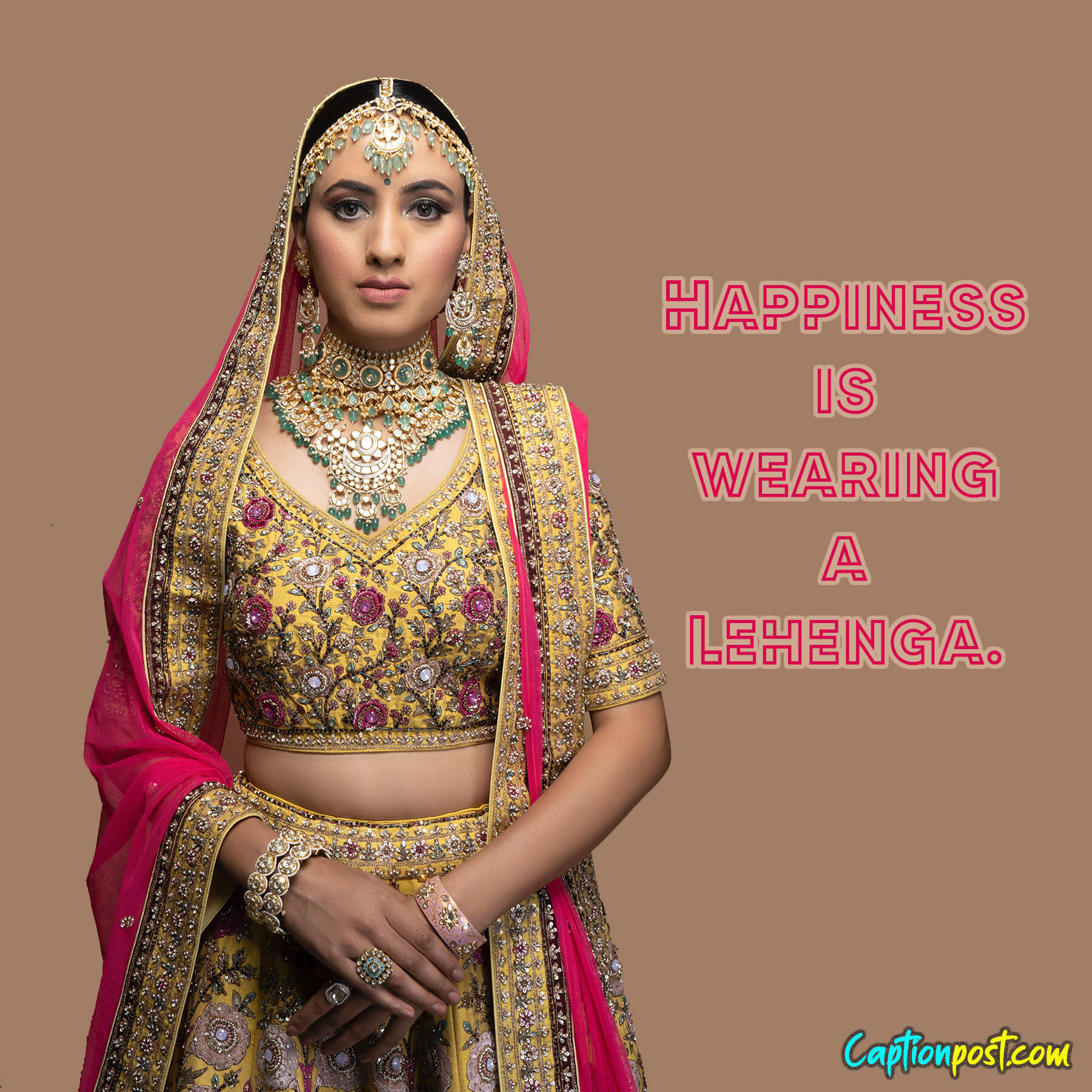 Lehenga Wear Captions For Instagram Captionpost