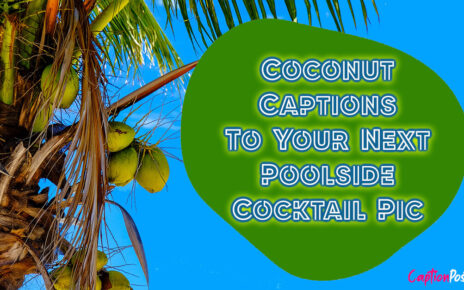 Coconut Captions To Your Next Poolside Cocktail Pic