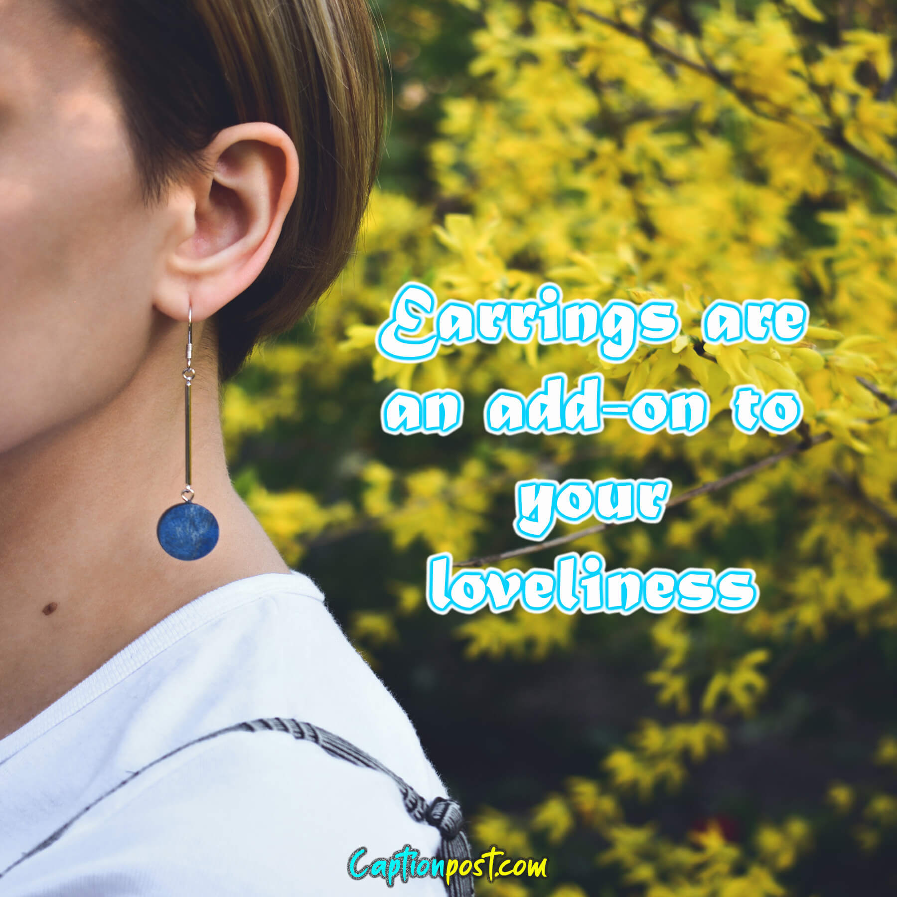 Attractive Jhumka Captions for Your Earrings Photos Captionpost