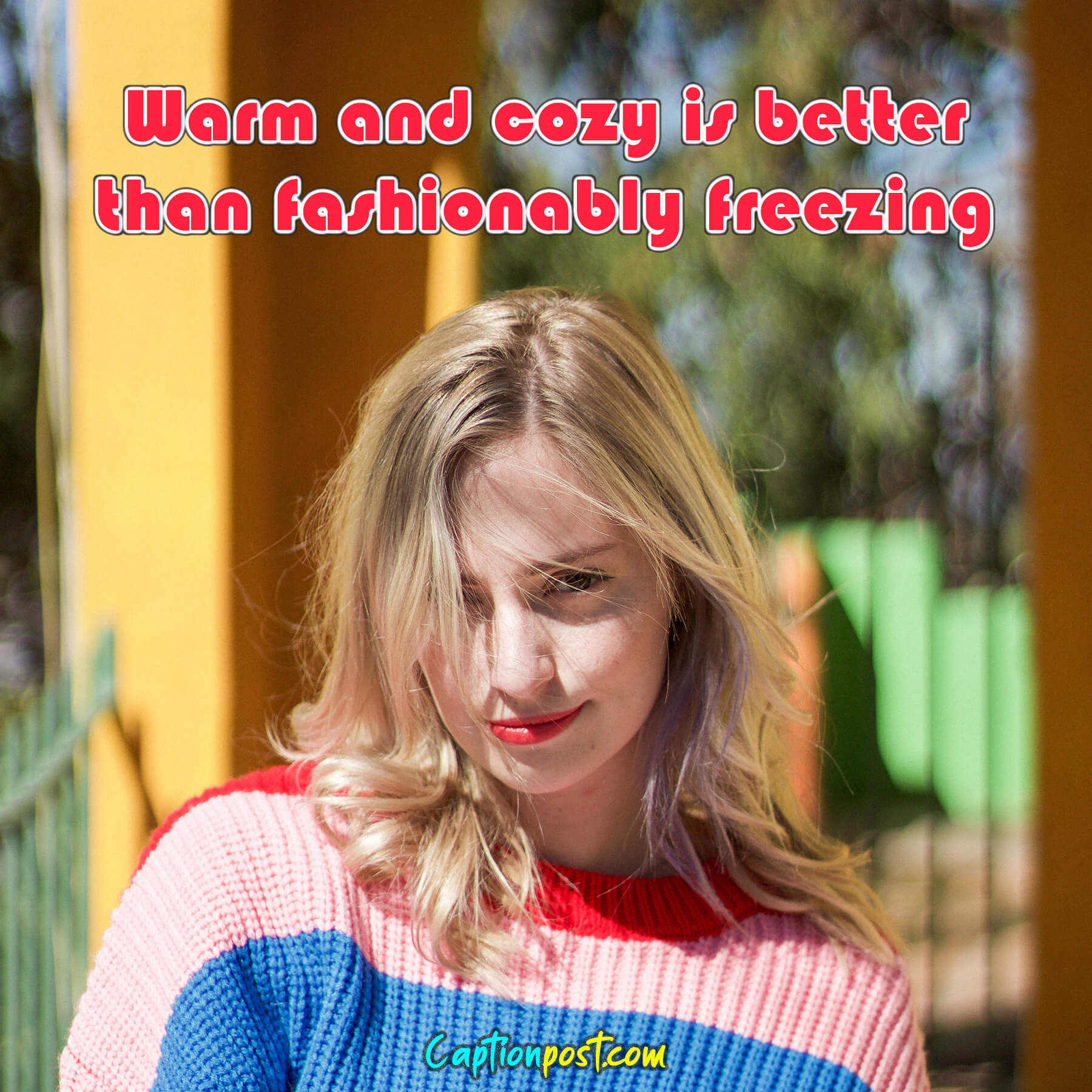 120+ Perfect Sweater Captions For Instagram Captionpost