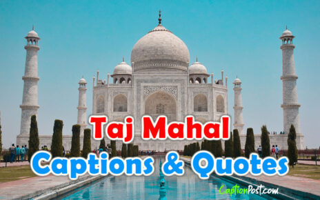 Taj Mahal Captions and Quotes for Instagram