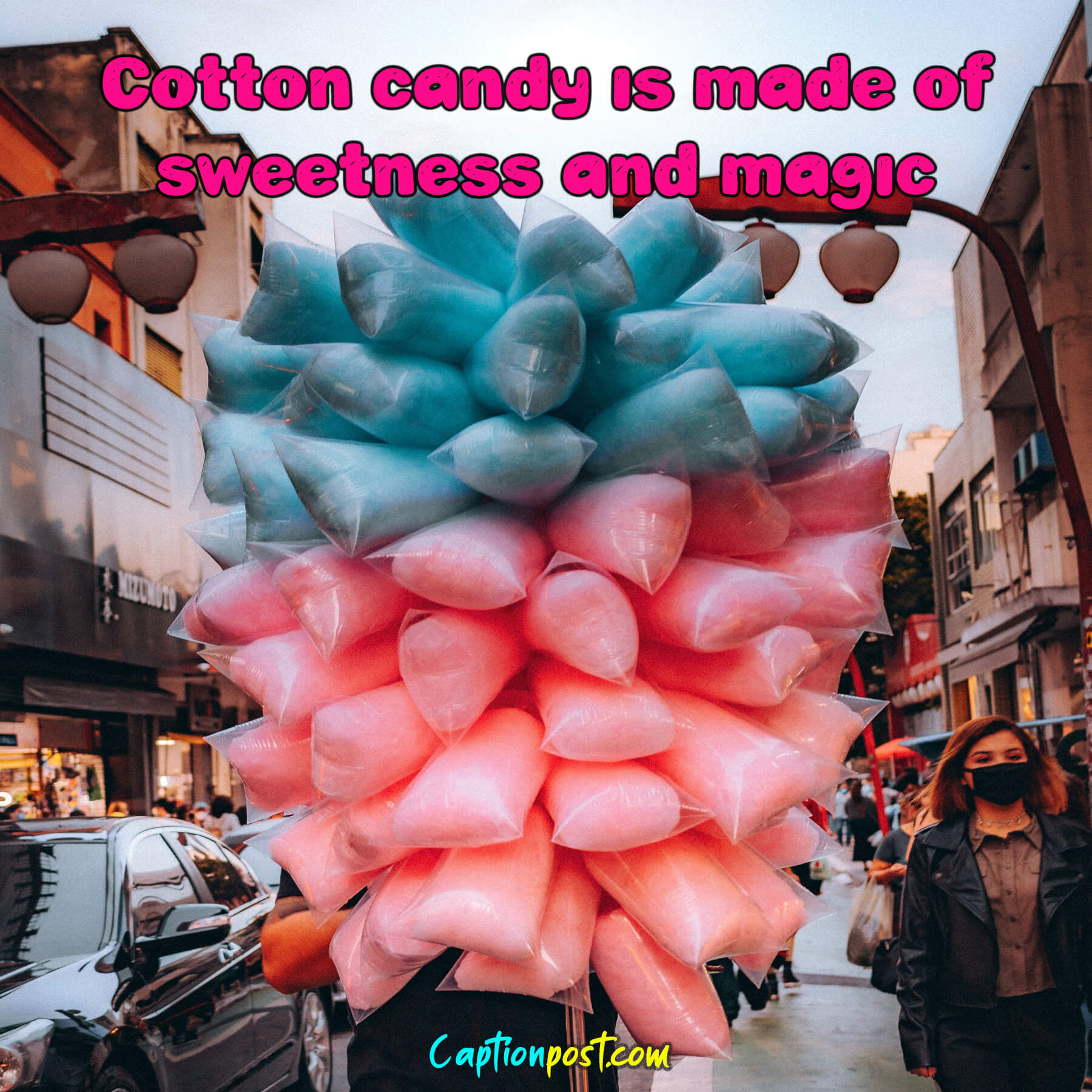 120+ Creative Cotton Candy Captions and Quotes Captionpost