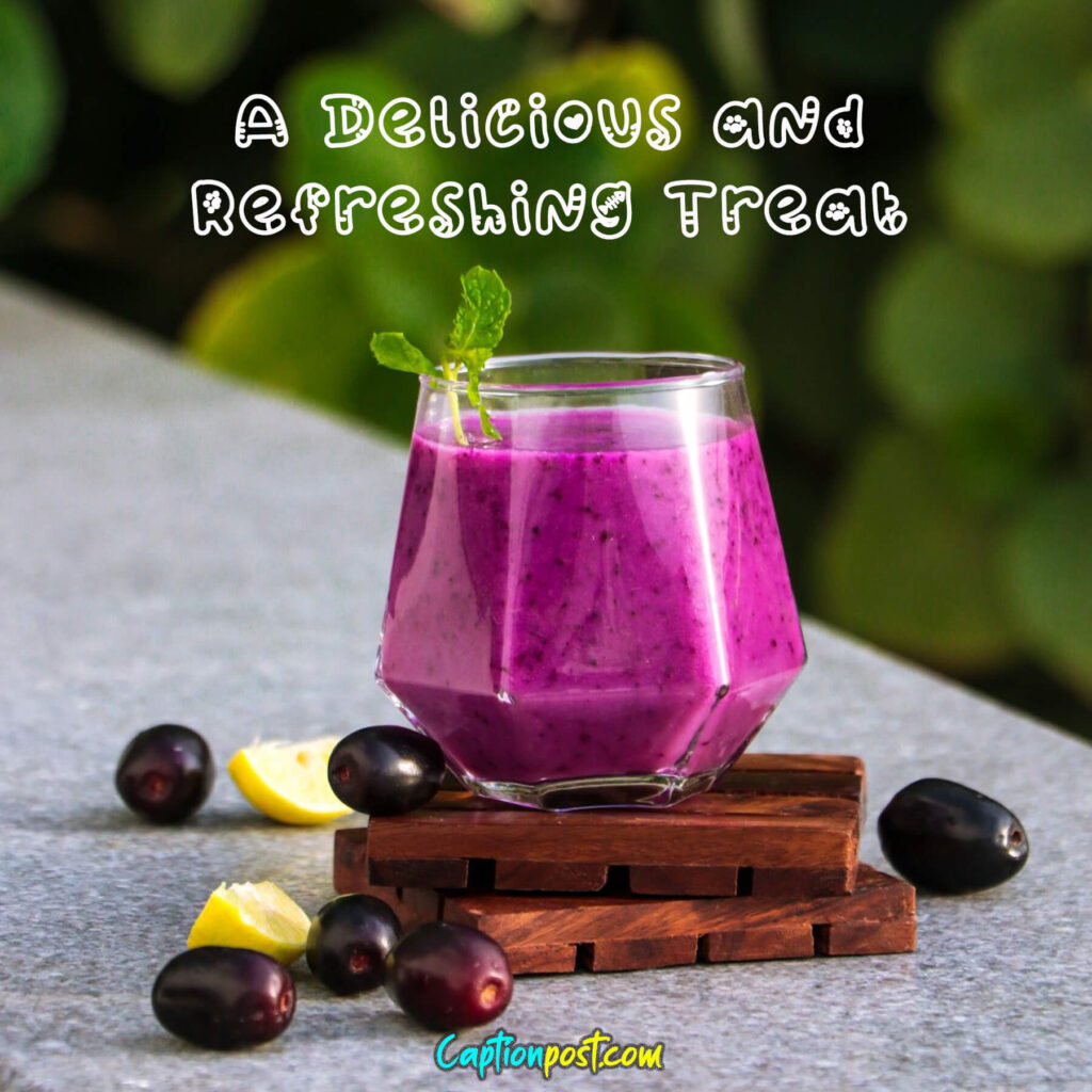 Cute and Short Jamun Shots Captions For Instagram