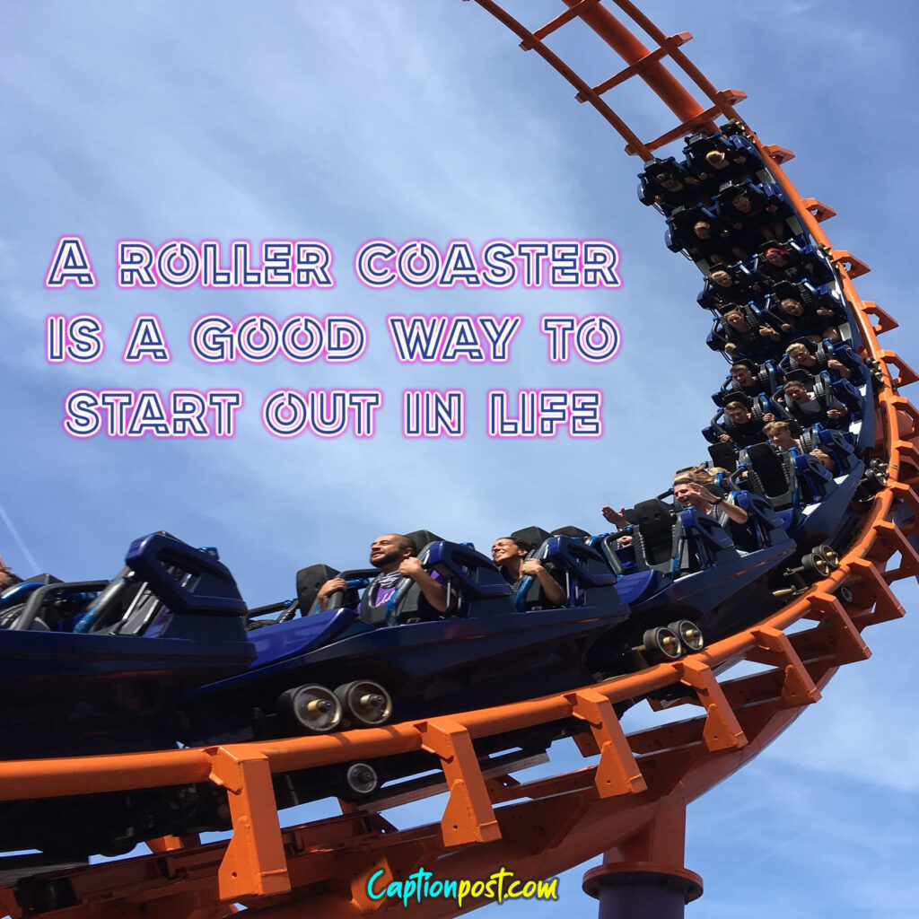 Funny Roller Coaster Captions For Instagram