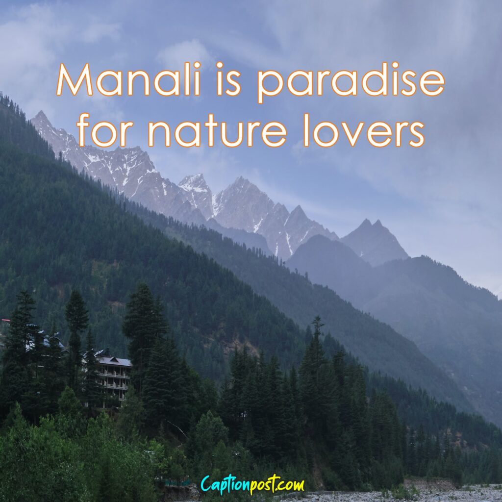Funny Manali Captions for Instagram