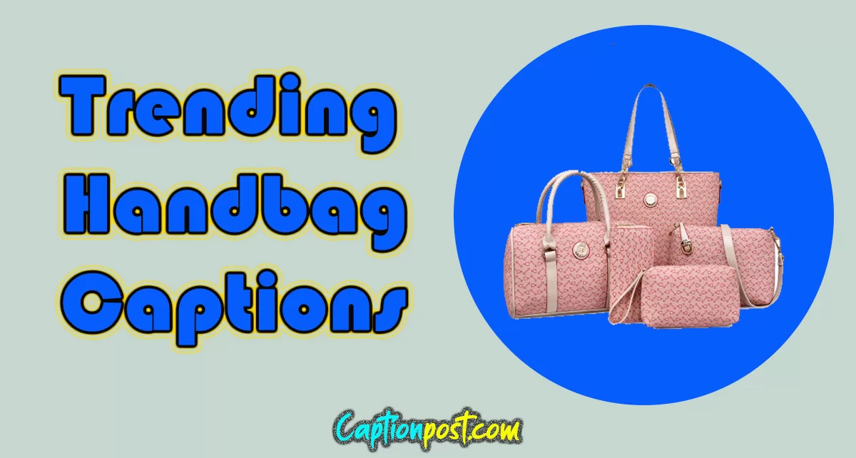 Trending Handbag Captions For Instagram