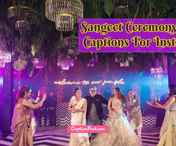 50+ Sangeet Ceremony Night Captions For Instagram